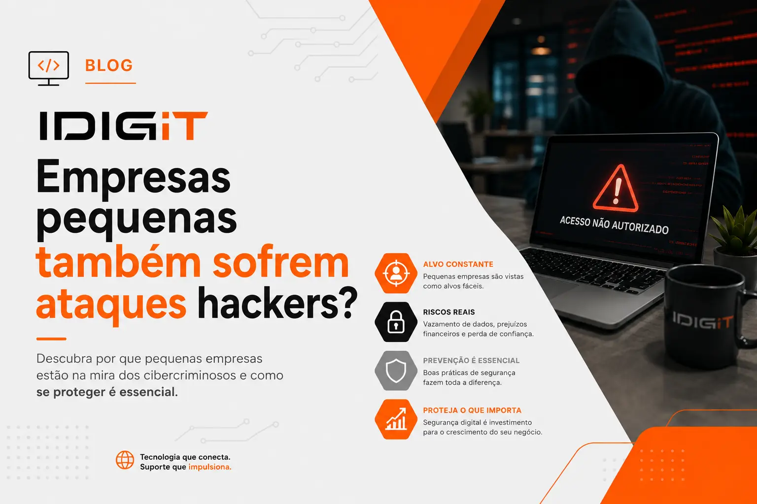 Imagem de destaque do artigo Empresas pequenas também sofrem ataques hackers?