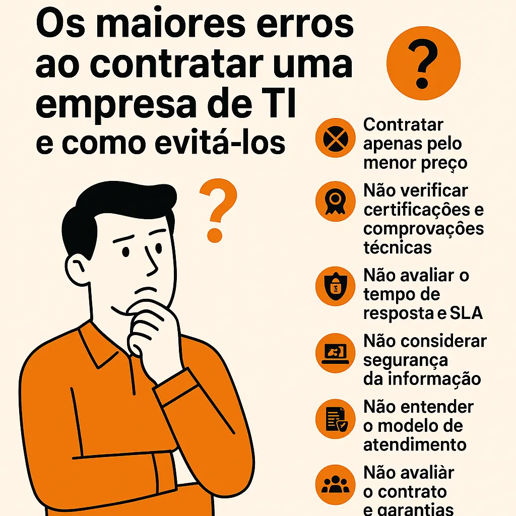 Os maiores erros ao contratar uma empresa de TI e como evitá-los