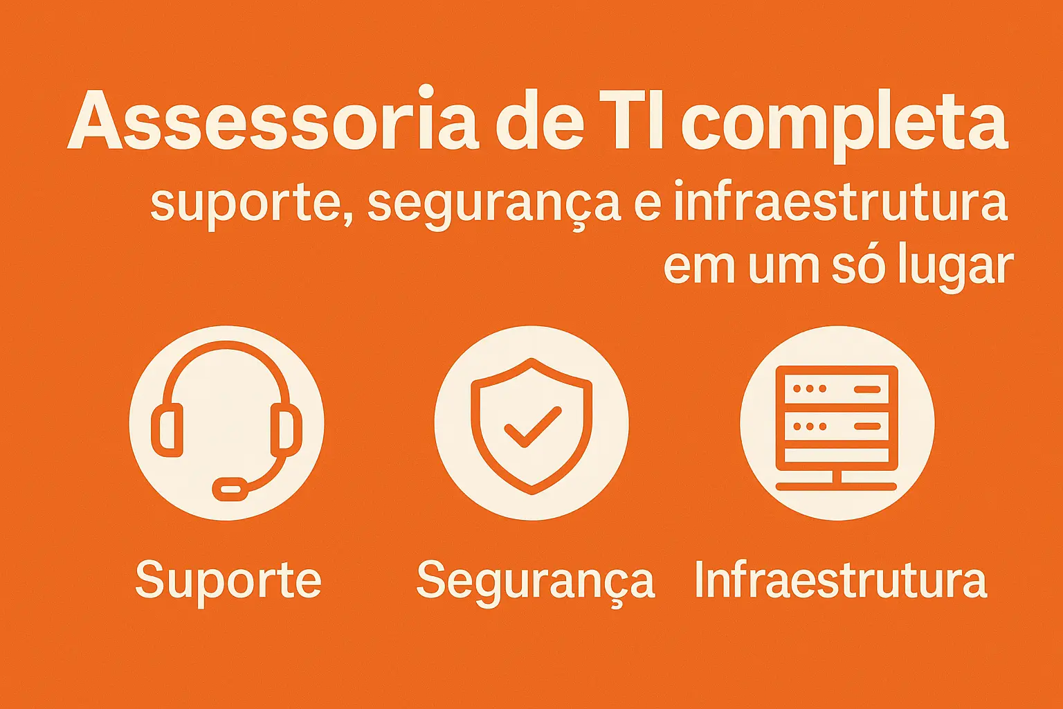 Assessoria de TI completa: suporte, segurança e infraestrutura em um só lugar