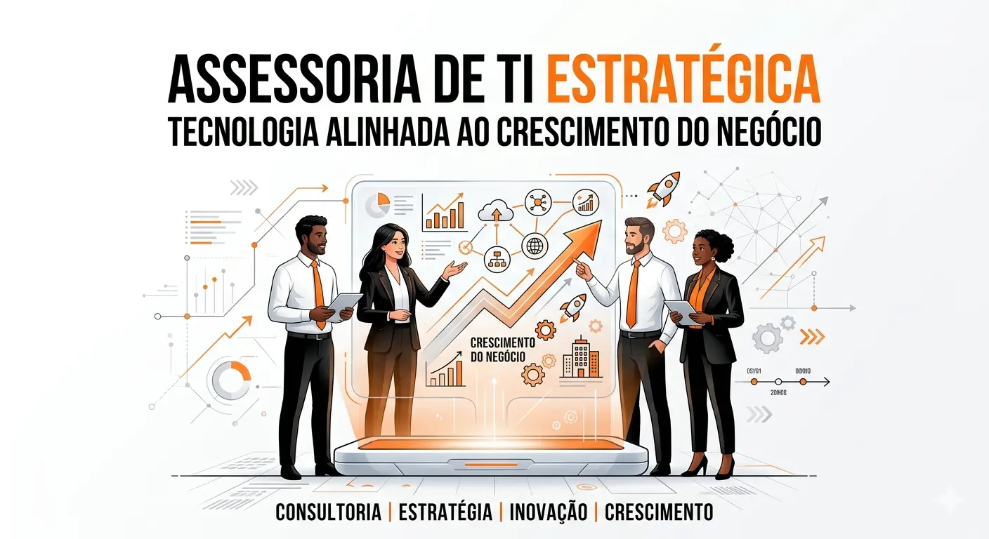 Assessoria de TI estratégica: tecnologia alinhada ao crescimento do negócio