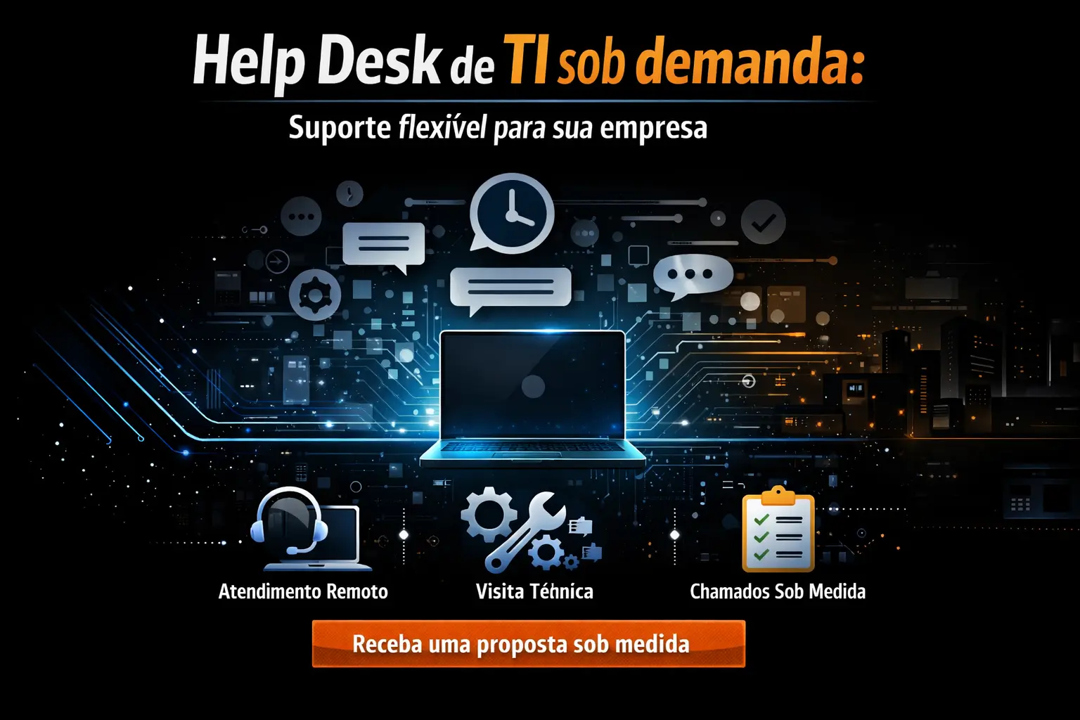 Help Desk de TI sob demanda: suporte flexível para sua empresa