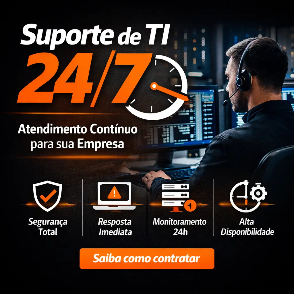 Suporte de TI 24/7: quando vale a pena contar com atendimento contínuo